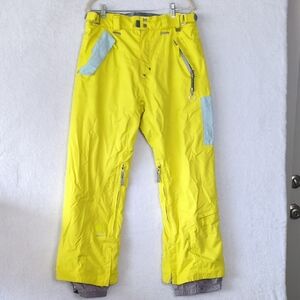 Ride Snowboards Men's Neon Yellow Outdoor Snow‎ Pants Size M